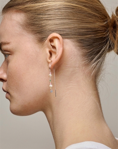 Enamel Copenhagen - Sofia Øreringe - Light Pink/Sølvfarvet